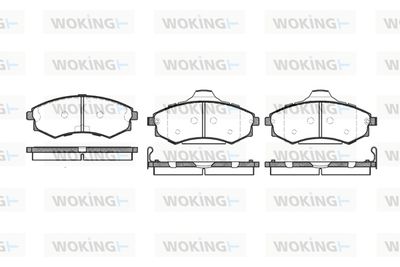 Комплект тормозных колодок, дисковый тормоз WOKING P2183.82 для HYUNDAI MATRIX