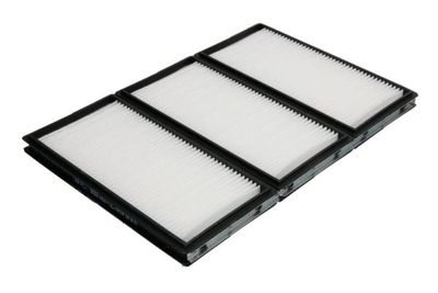 Cabinefilter 197x310,5x19, patroon past: AGCO 8360, 8425, 8425 AGCOSTAR  FORD 9682, 9882  JOHN DEERE 6950  KOMATSU PC1100LC-6, PC210-6K, PC210LC-6K, PC220-6, PC220-6Z, PC220LC-6, PC220LC-6Z
