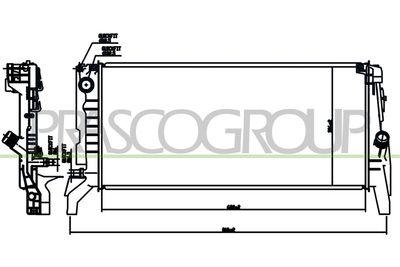 RADIATOR RACIRE MOTOR PRASCO BM200R007