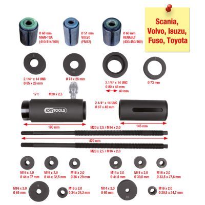 EIN-/AUSPRESSWERKZEUG-SATZ