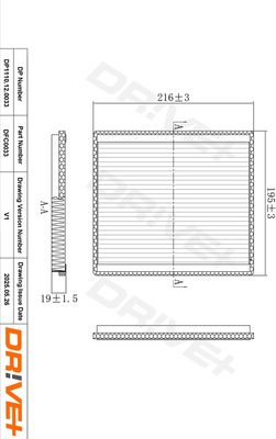 FILTRU AER HABITACLU DR!VE+ DP1110120033 0