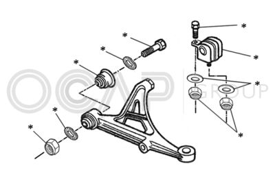 OCAP 0902229 Рычаг подвески  для PEUGEOT 405 I Break (15E) 1.9