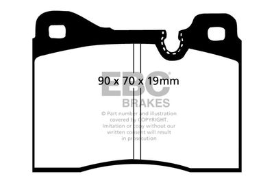 Комплект тормозных колодок, дисковый тормоз EBC Brakes DP282/2 для BMW 7