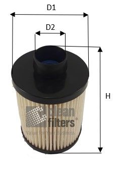 Топливный фильтр CLEAN FILTERS MG1677 для CITROËN JUMPER