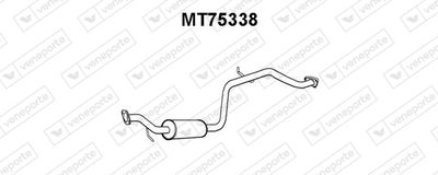 Средний глушитель выхлопных газов VENEPORTE MT75338 для MITSUBISHI SPACE