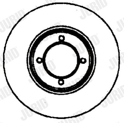 Тормозной диск JURID 561232J для DAIHATSU CHARMANT
