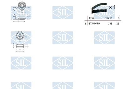 SET CUREA DE DISTRIBUTIE Saleri SIL TK1175 1
