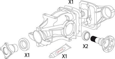 CORTECO Dichtungssatz, Differential
