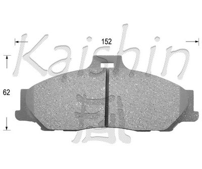 Комплект тормозных колодок, дисковый тормоз KAISHIN FK3119 для FORD RANGER