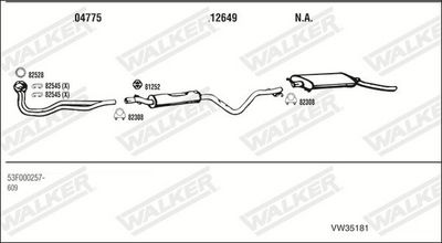 Изпускателна система WALKER VW35181