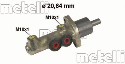 Главный тормозной цилиндр METELLI 05-0088 для FIAT ELBA