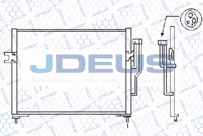 JDEUS 718M10 Радіатор кондиціонера для MITSUBISHI (Митсубиши)