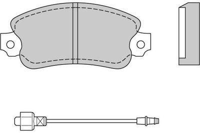 Комплект тормозных колодок, дисковый тормоз E.T.F. 12-0127 для RENAULT 15