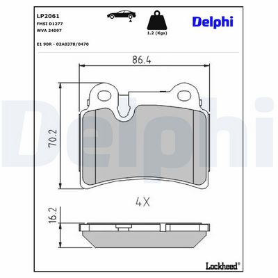 Remblokken set Achter , past: VW TOUAREG 3.0D-6.0 10.02-05.10