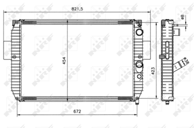 WILMINK GROUP WG1721643 Радиатор охлаждения двигателя для IVECO DAILY II Самосвал
