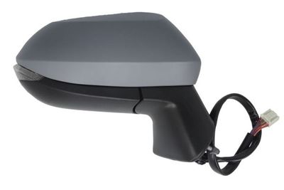 Zijspiegel Rechts (elektrisch, in reliëf, assistent rijstrookverandering, under-coated, met geheugen, met indicator) past: TOYOTA COROLLA E21, COROLLA SDN E21 03.18-05.22