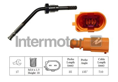 Sensor, exhaust gas temperature Intermotor 27323