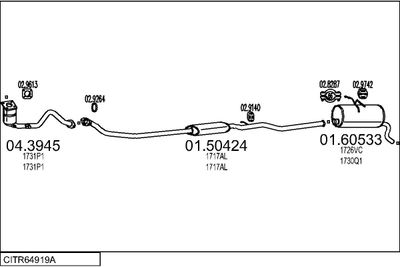 SISTEM DE ESAPAMENT MTS CITR64919A005594