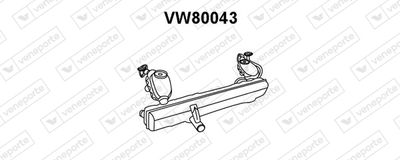 Предглушитель выхлопных газов VENEPORTE VW80043 для VW TRANSPORTER