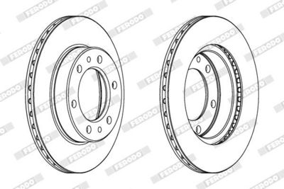 BREMSSCHEIBE FERODO DDF347 1