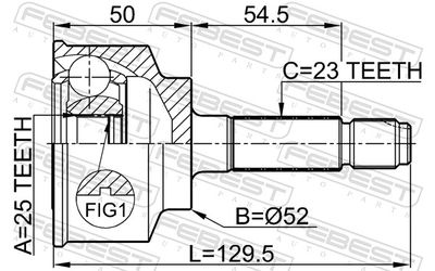 Joint Kit, drive shaft 0310-047