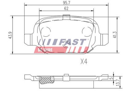 SET PLACUTE FRANA FRANA DISC FAST FT29162 1