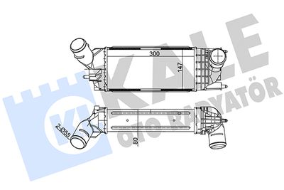 Интеркулер KALE OTO RADYATÖR 343900 для CITROËN C5