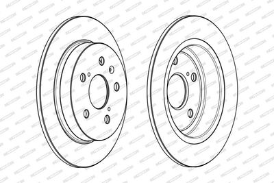 BREMSSCHEIBE FERODO DDF2067C 1