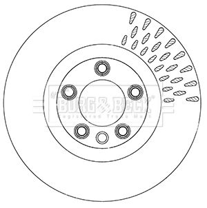 Тормозной диск BORG & BECK BBD6055S для VW TOUAREG