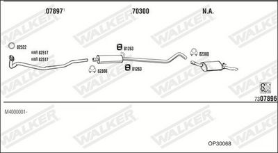 SISTEM DE ESAPAMENT WALKER OP30068
