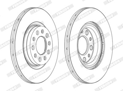 BREMSSCHEIBE FERODO DDF1456C 1
