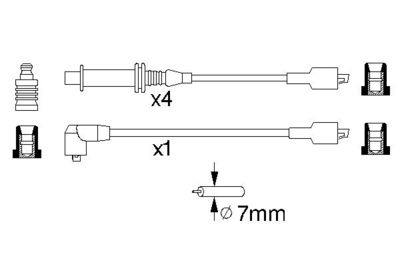 BOSCH Zündleitungssatz