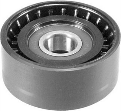 Įtempiklio skriemulys, V formos rumbuotas diržas