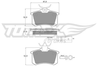 Bremsbelagsatz, Scheibenbremse