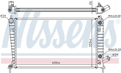 RADIATOR RACIRE MOTOR NISSENS 68001A 9