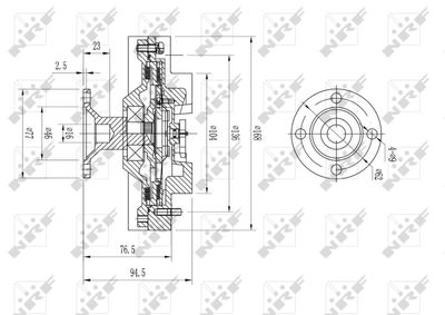 CUPLA VENTILATOR RADIATOR NRF 49624 4