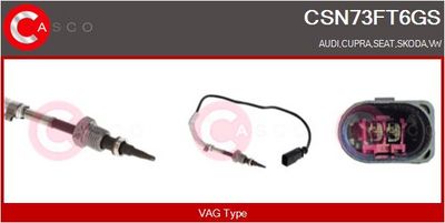 SENZOR TEMPERATURA GAZE EVACUARE