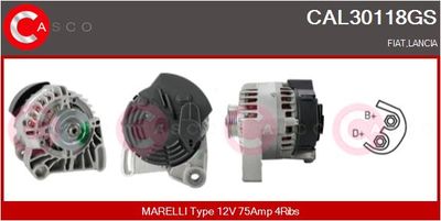 Генератор CASCO CAL30118GS для LANCIA Y