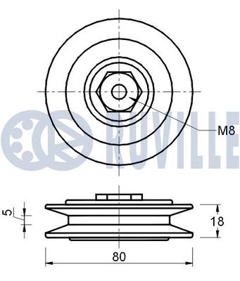 ROLA GHIDARE/CONDUCERE CUREA TRANSMISIE RUVILLE 541480 1