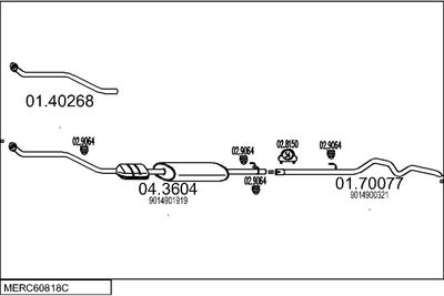 SISTEM DE ESAPAMENT MTS MERC60818C008679