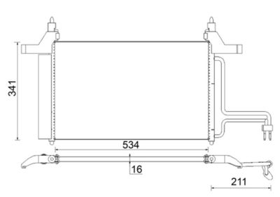 Condenser, air conditioning AC 790 000S