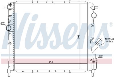 RADIATOR RACIRE MOTOR NISSENS 63878 4