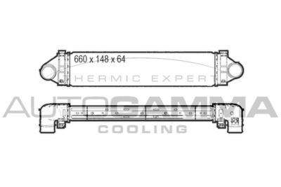 Интеркулер AUTOGAMMA 107394 для FORD S-MAX