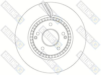 GIRLING 6068835 Тормозные диски для SSANGYONG RODIUS