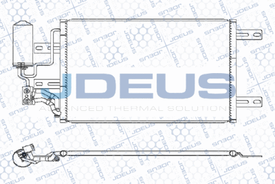 Конденсатор, кондиционер JDEUS M-7200140 для OPEL MERIVA