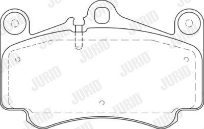 Комплект тормозных колодок, дисковый тормоз JURID 573645J для PORSCHE CARRERA