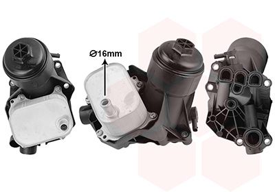 Olejový chladič, motorový olej VAN WEZEL 03013728