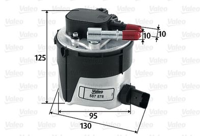 Топливный фильтр VALEO 587578 для VOLVO V50