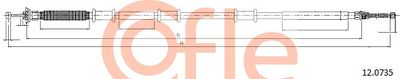 Тросик, cтояночный тормоз COFLE 12.0735 для FIAT DOBLO