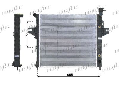 Радиатор, охлаждение двигателя FRIGAIR 0118.3015 для JEEP GRAND CHEROKEE